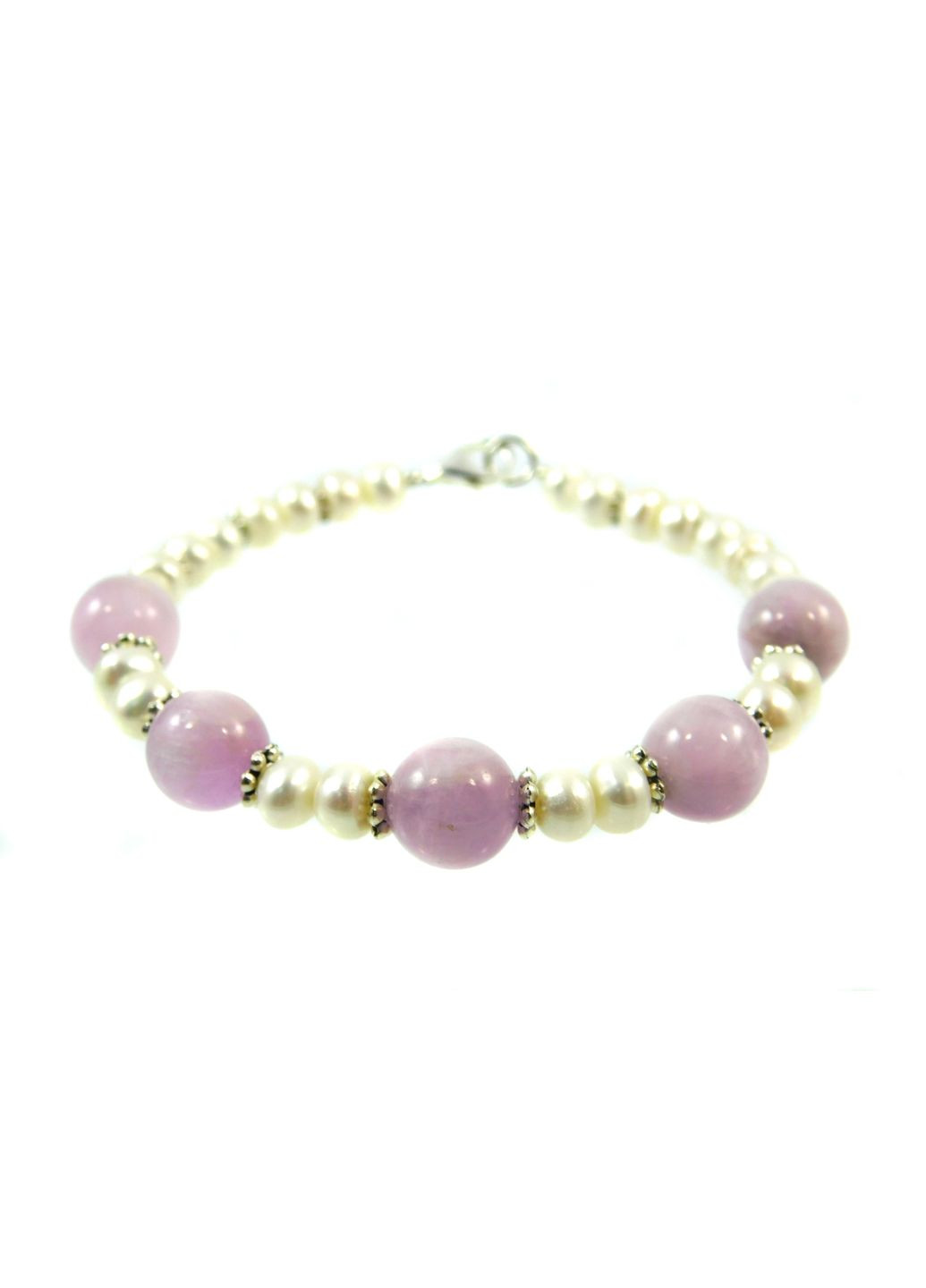 Браслет "Віолія" Кунцит, Перли 19 Fursa fashion (322313186)