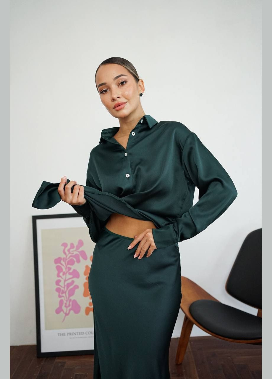 Зелена блуза Lilove