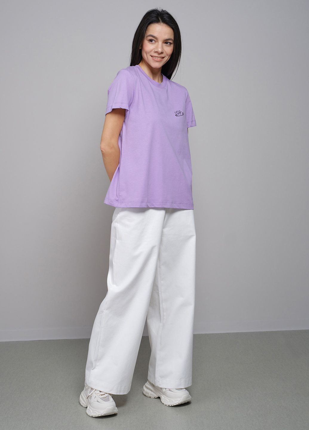 Фиолетовая демисезон футболка женская лиловая 103133 Power