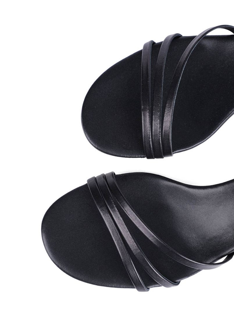 Жіночі Босоніжки 203-24105-30-1 Чорний Шкіра MIRATON (330179964)