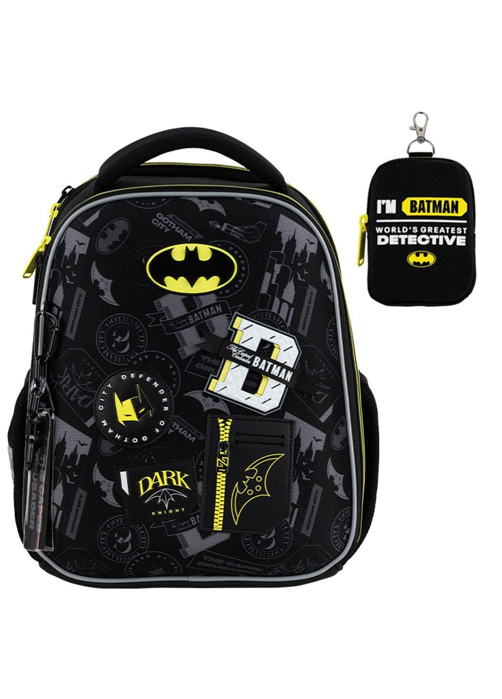 Рюкзак шкільний каркасний Education DC Batman DC25-555S Kite (335401527)