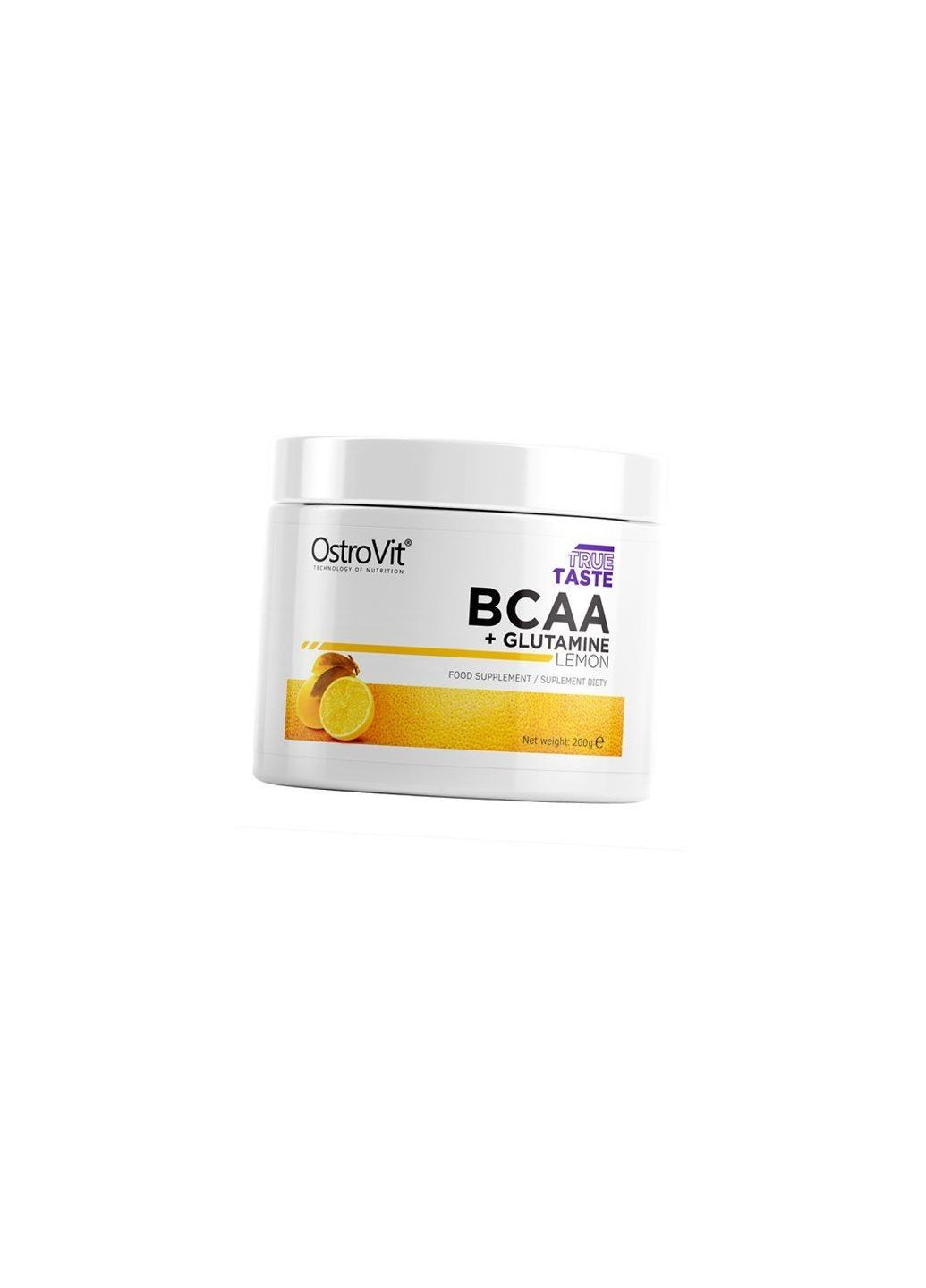 Аминокислоты ВСАА и Глютамин, BCAA + glutamine, 200г Лимон (28250001) Ostrovit (322731138)