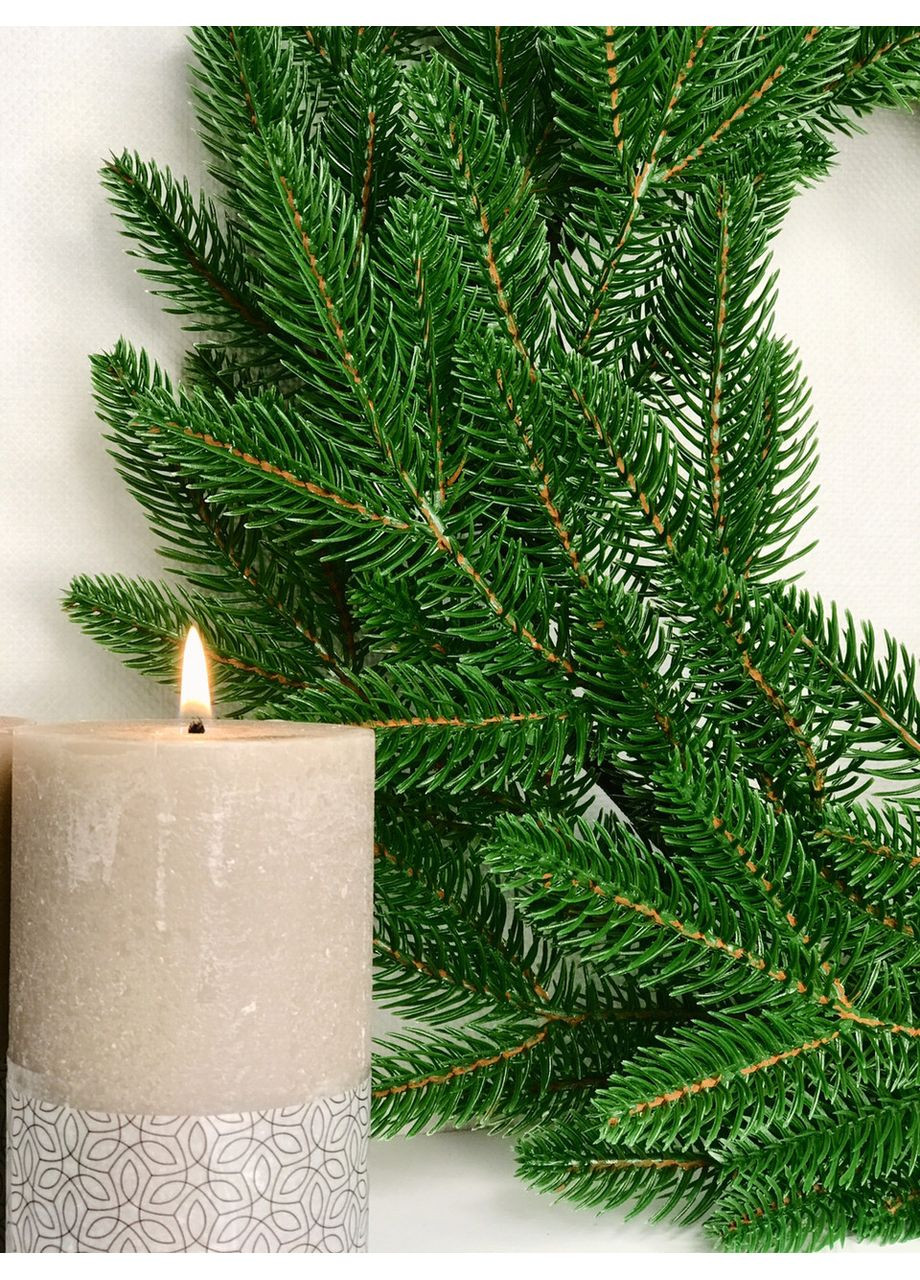 Вінок хвойний литий SGH Classic світлий d-40 см HVOYA (372798522)