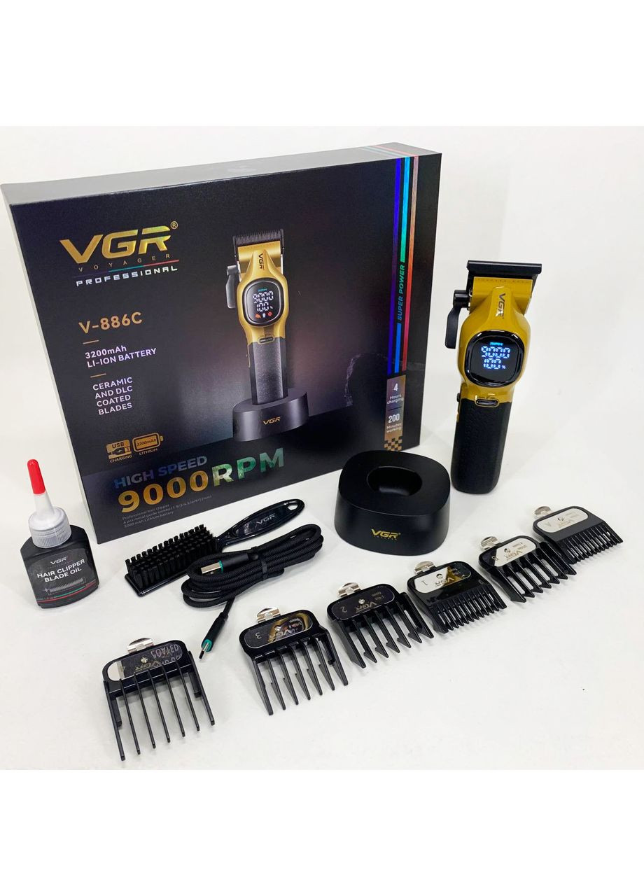 Машинка для стрижки акумуляторна V-886C GOLD VGR (369612508)