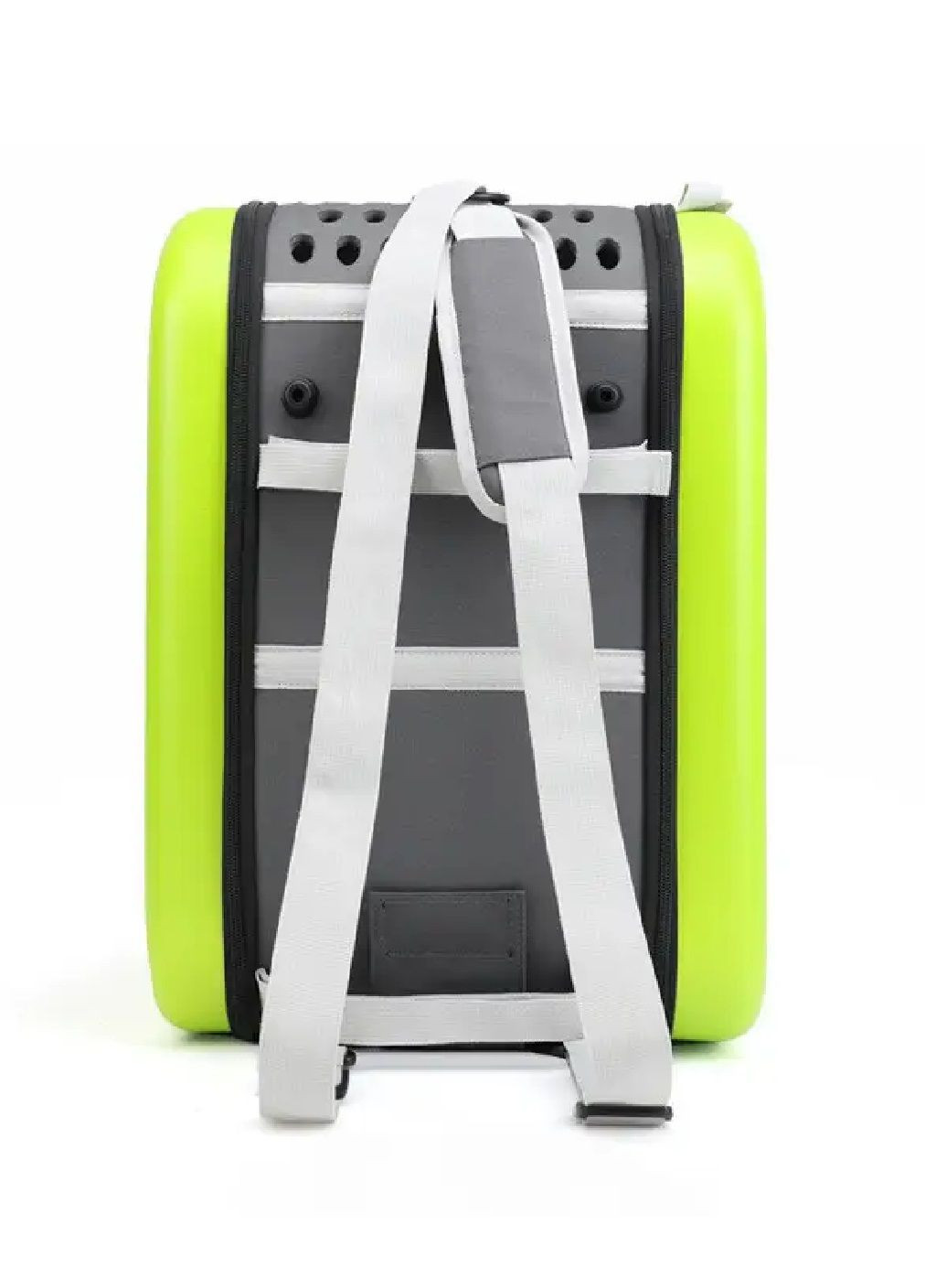 Сумка переноска жорсткий каркас для тварин котів собак з вентиляцією кишенями підстилкою 50x32x36 см (477276-Prob) Зелена Unbranded (296259928)