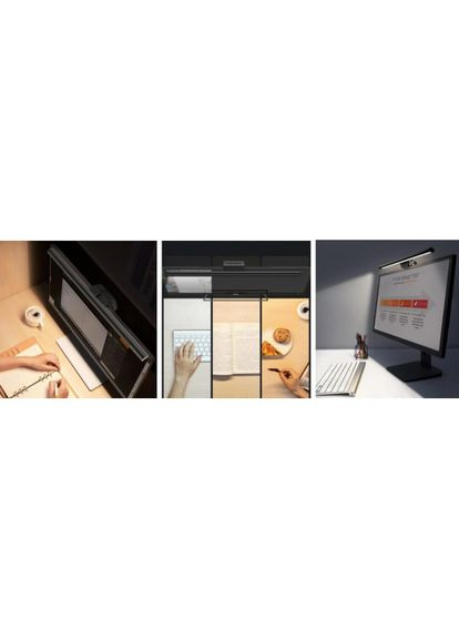 Светодиодная подвесная USB LED-лампа для монитора Скринбар Десктоп Black (B01) Baseus (282847045)