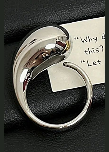 Кільце Крапля срібна No Brand (331621035)