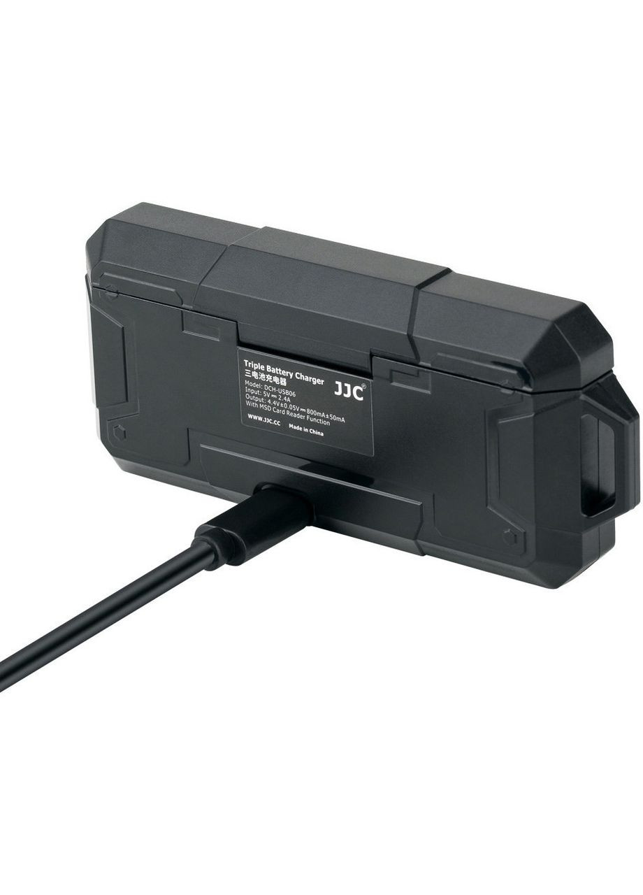 Зарядное устройство JJC-TC-GP3 для аккумуляторов AABAT-001 (AHDBT-501) с картридером microSD/TF card GOPRO (369558643)