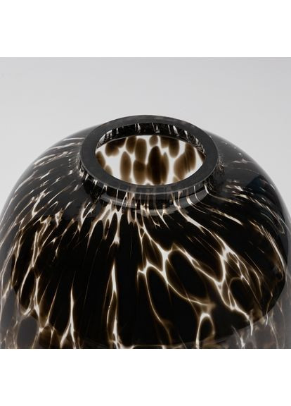 Ваза стеклянная Черная мозаика, 25 см Home Decor (362133875)