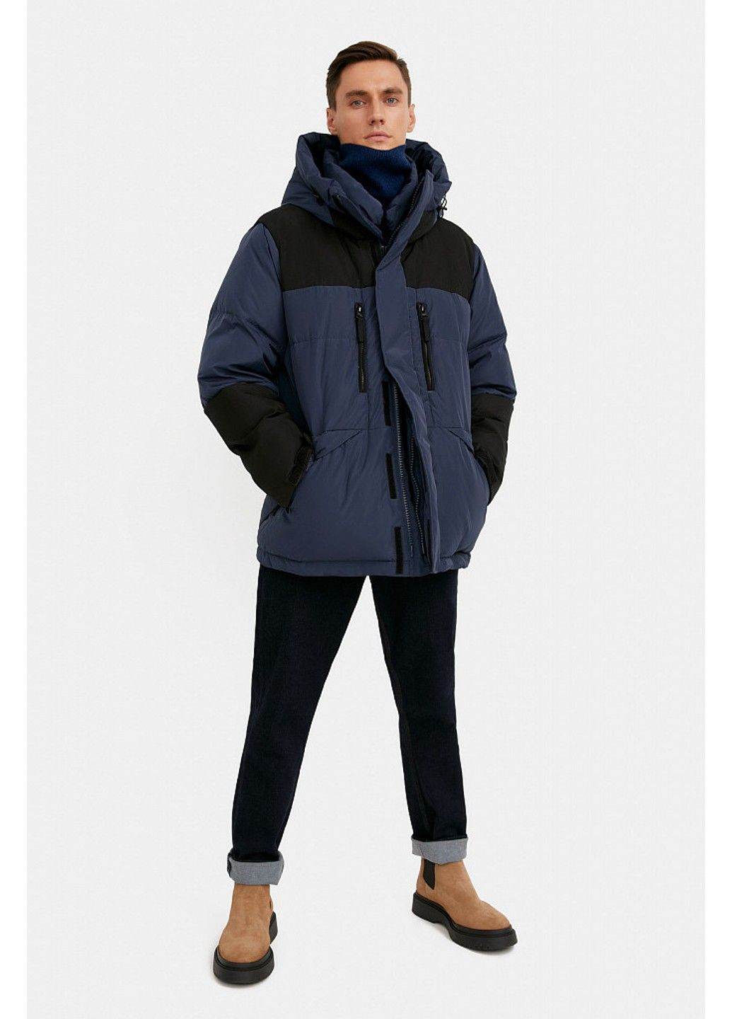 Синій зимній Пуховик Finn Flare