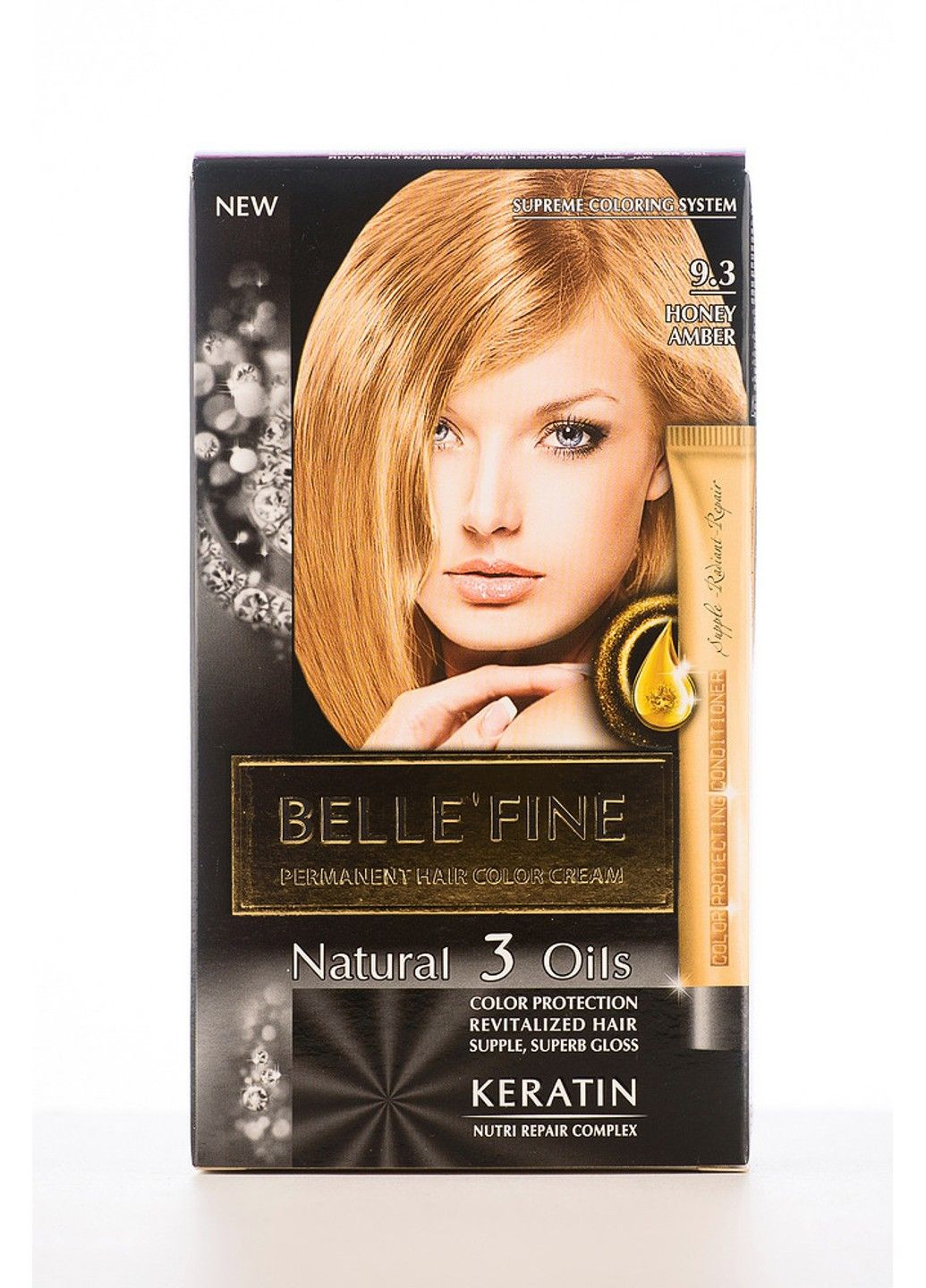 Краска для волос BELLE`FINE 9.3 янтарный медный BELLE’FINE (323225670)