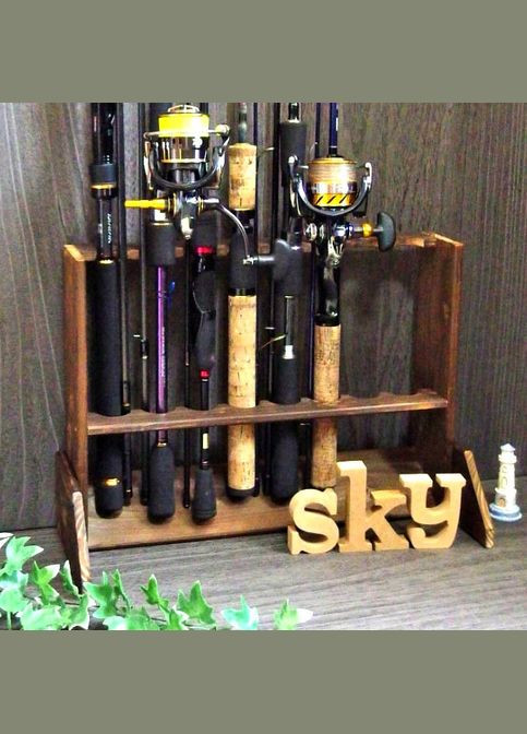 Органайзер для вудок з дерева Болонь 8 латте (РИБ-081316) No Brand (328911213)