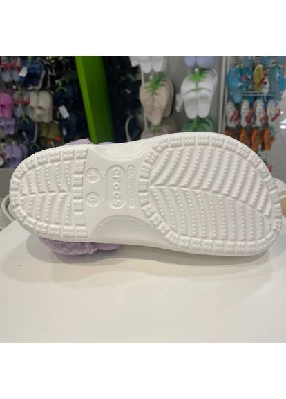 Крокс Теплі Сині Сабо Unisex Baya Fuzz Strap Clog Navy Crocs Lined (349864921)