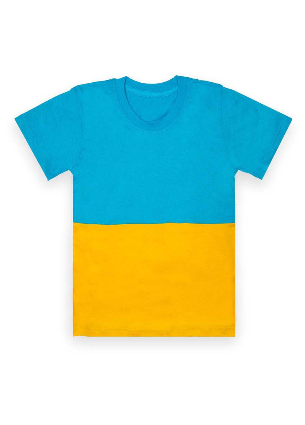 Голубая летняя футболка GABBI