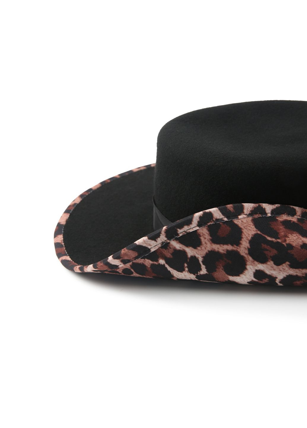 Шляпа канотье женская шерсть черная LuckyLOOK 928-451 (289478360)