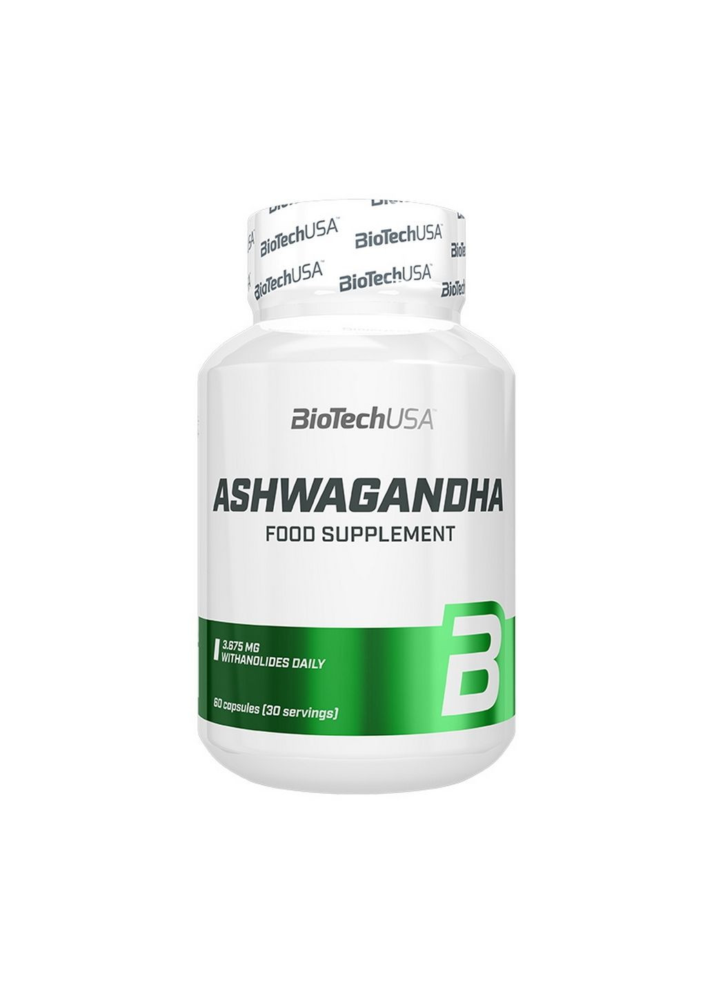 Натуральна добавка Ashwagandha, 60 капсул Biotech (293340348)