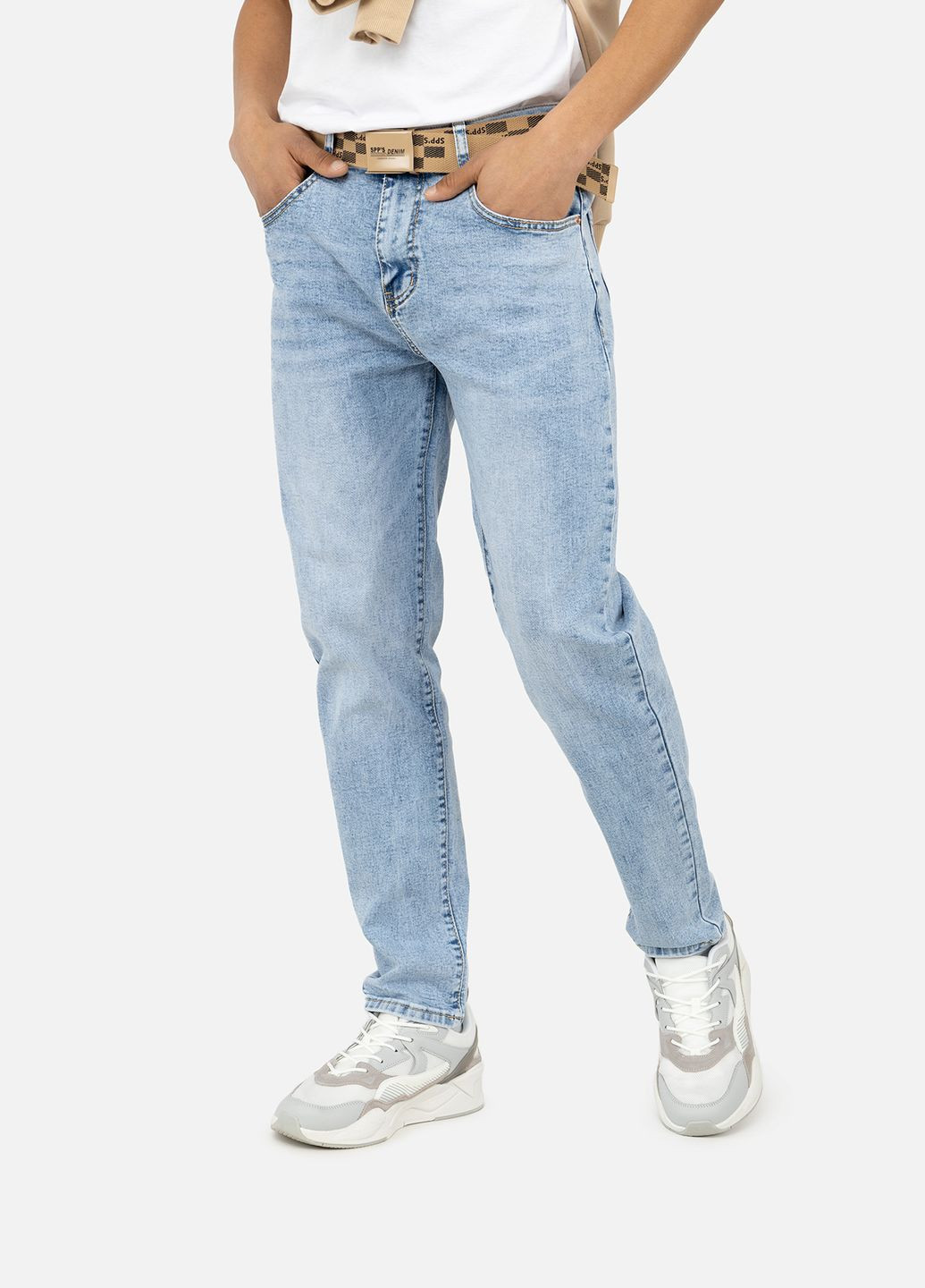 Чоловічі джинси колір блакитний ЦБ-00246659 SPP'S (283250413)