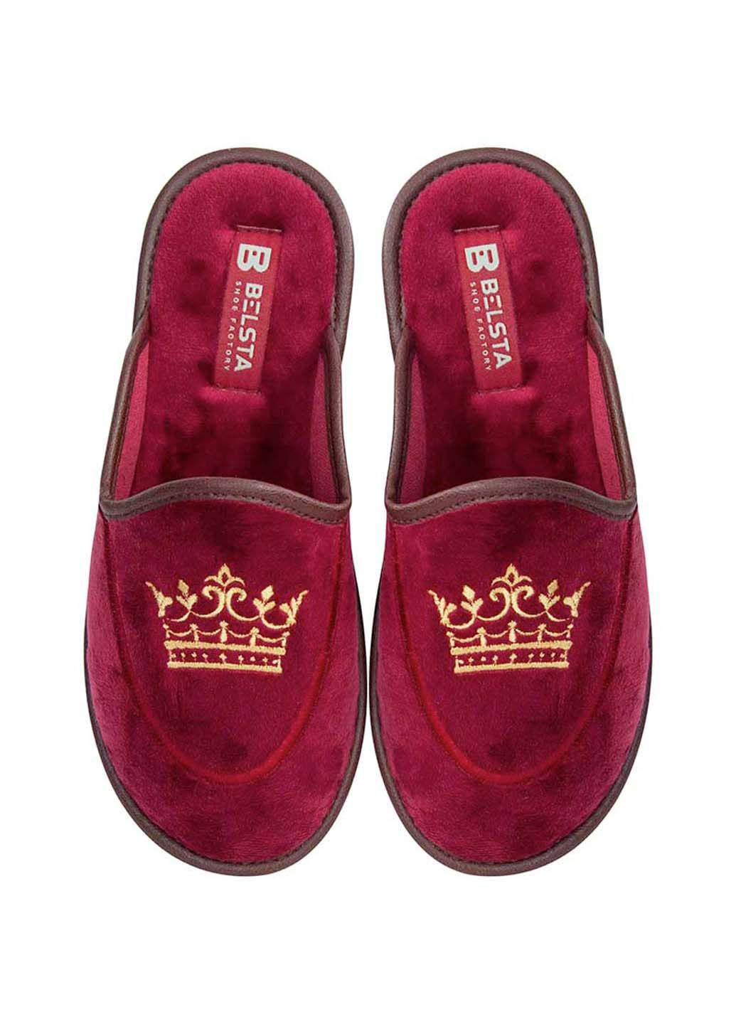 Бордовые тапки Белста