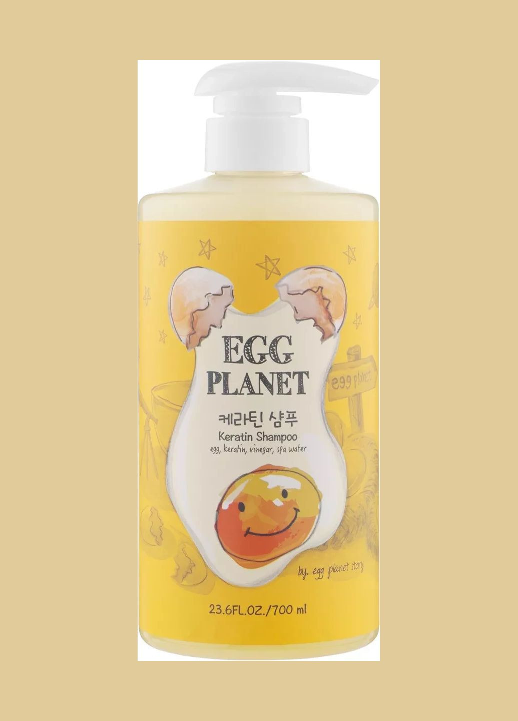 Шампунь з кератином для пошкодженого волосся Egg Planet Keratin Shampoo 700 мл Daeng Gi Meo Ri (346493487)