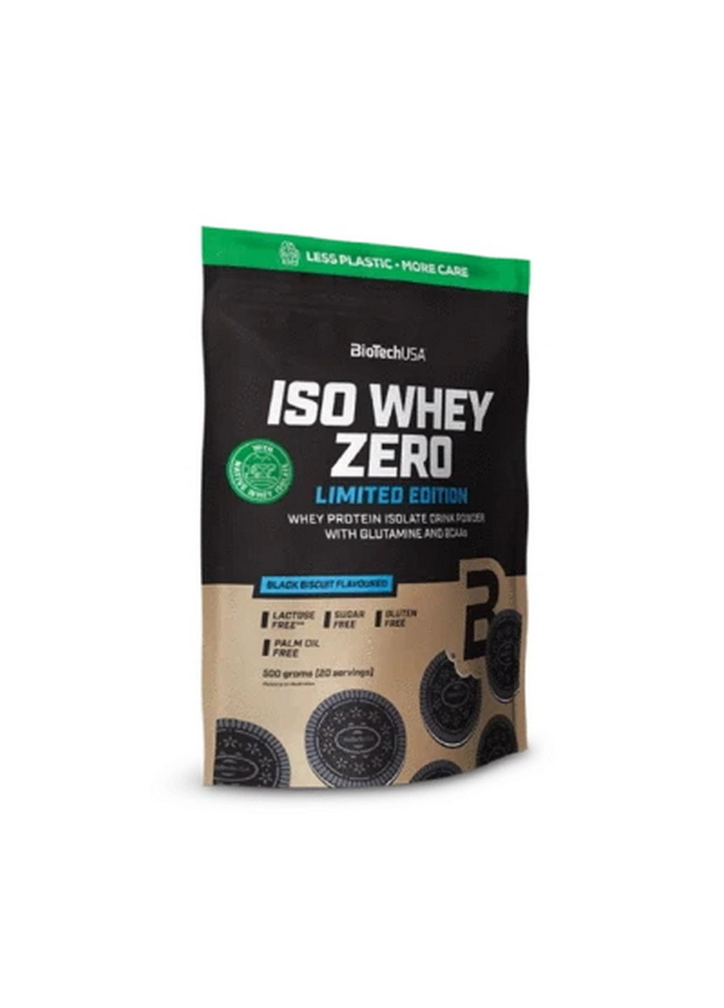 Протеин Iso Whey Zero, 500 грамм Черный бисквит Biotech (295898575)