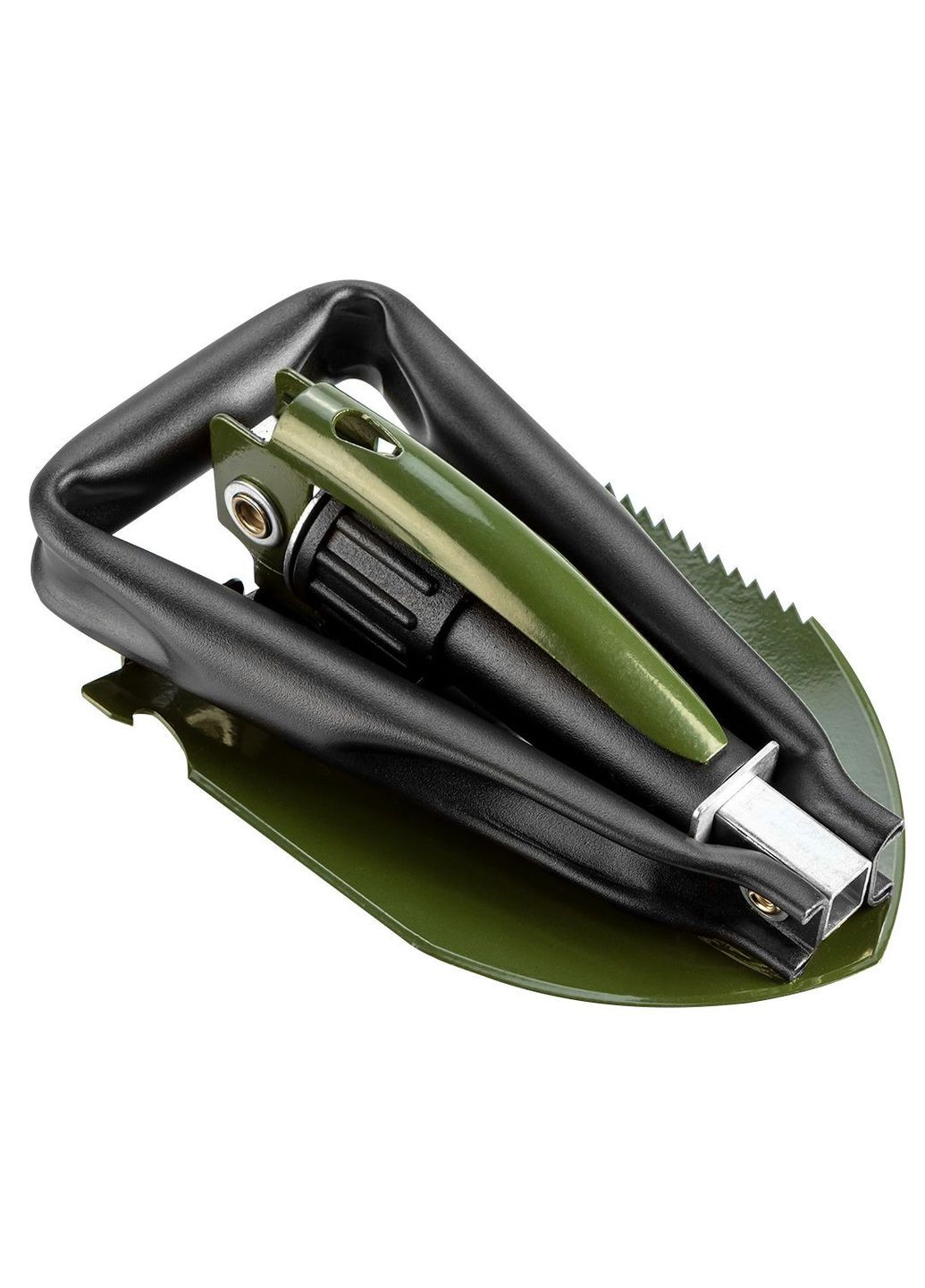 63-121 Лопата туристична, саперна, 5в1, лопата, кирка, відкривалка для пляшок, пила, торцевий ключ на 10 мм, чохол Neo Tools (314749441)