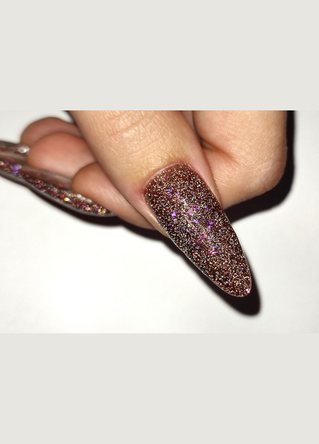 База для ногтей Base Light Potal 02 светоотражающая поталь коричневая 5 мл Magic Girl (303635562)