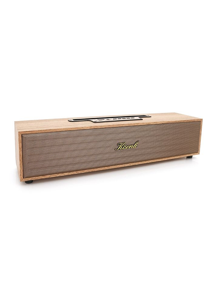 Колонка G11A Bluetooth 5.0, 2х5W, 1200mAh, ≥90dB, USB/TF/BT/FM/AUX, DC: 5V/1A, Wooden, BOX, Q20 Kisonli (315350309)