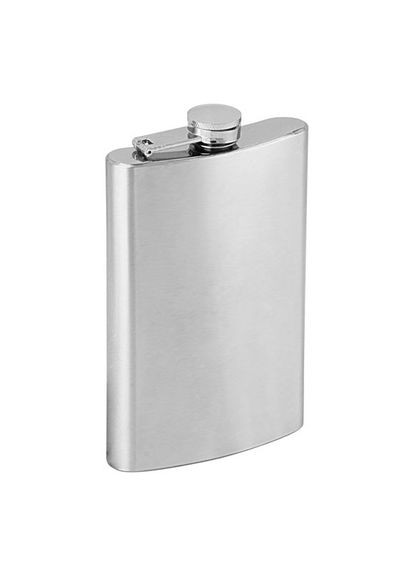 Фляга з харчової нержавіючої сталі (глянець/чистий) A8OZ No Brand (316718688)