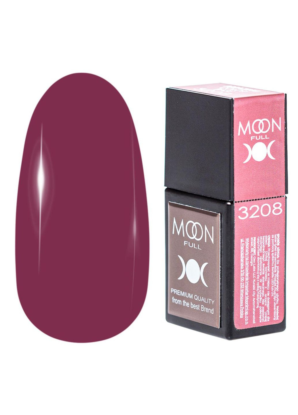 Цветная база для ногтей Full Amazing Color Base № 3208, 21 мл Moon (294960376)