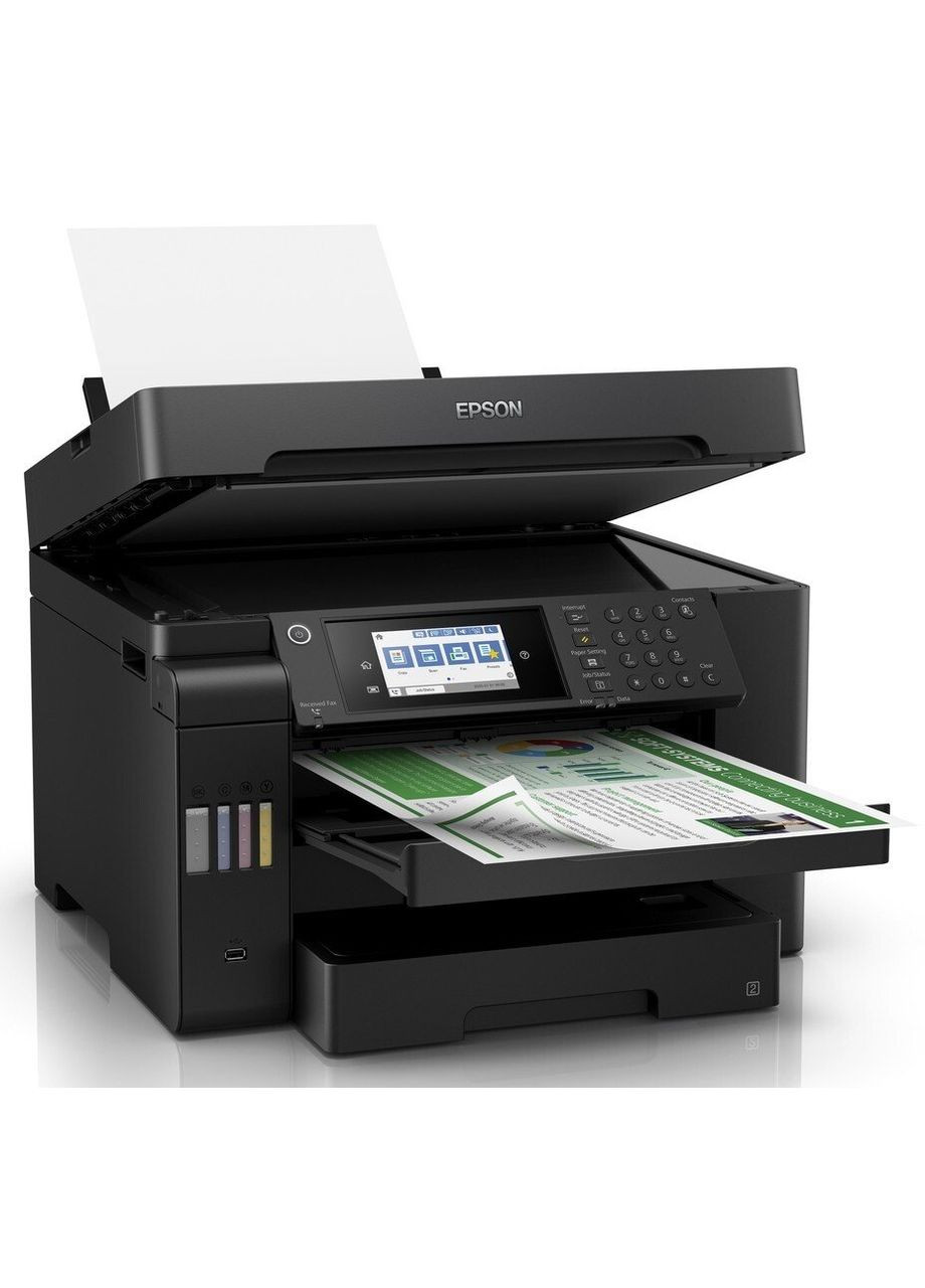 МФУ ink color A3 EcoTank L15150 32_22 ppm Fax ADF Duplex USB Ethernet WiFi 4 inks Pigment Epson (315406916)