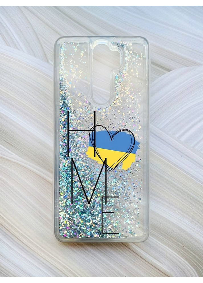 Чехол с плавающими блестками на Xiaomi Redmi Note 8 Pro:: Дом Украина (принт 353) Creative (360686024)