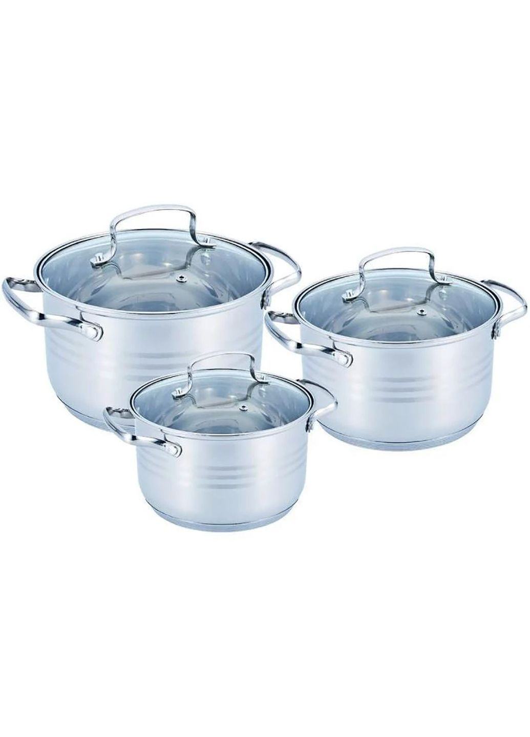 Набор кастрюль из нержавеющей стали EB-4071 - 6 пр. Edenberg (334258233)