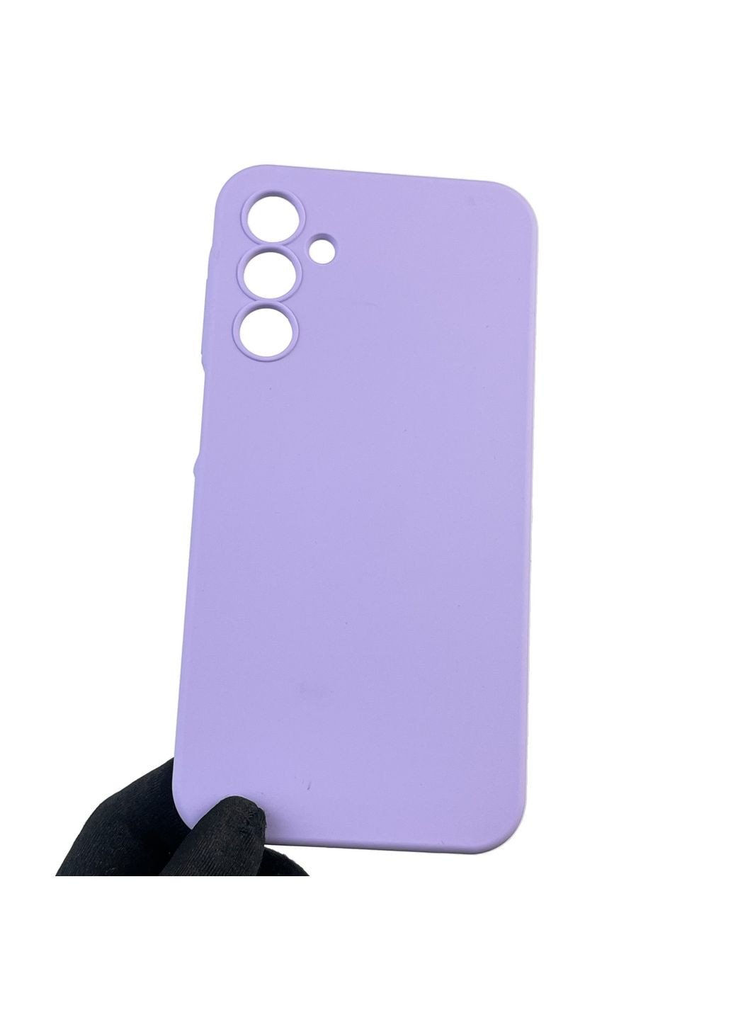 Чохол для Galaxy A15 (SM-A155M) силіконовий з мікрофіброю нековзний на самсунг а15 бузковий Samsung (366388240)