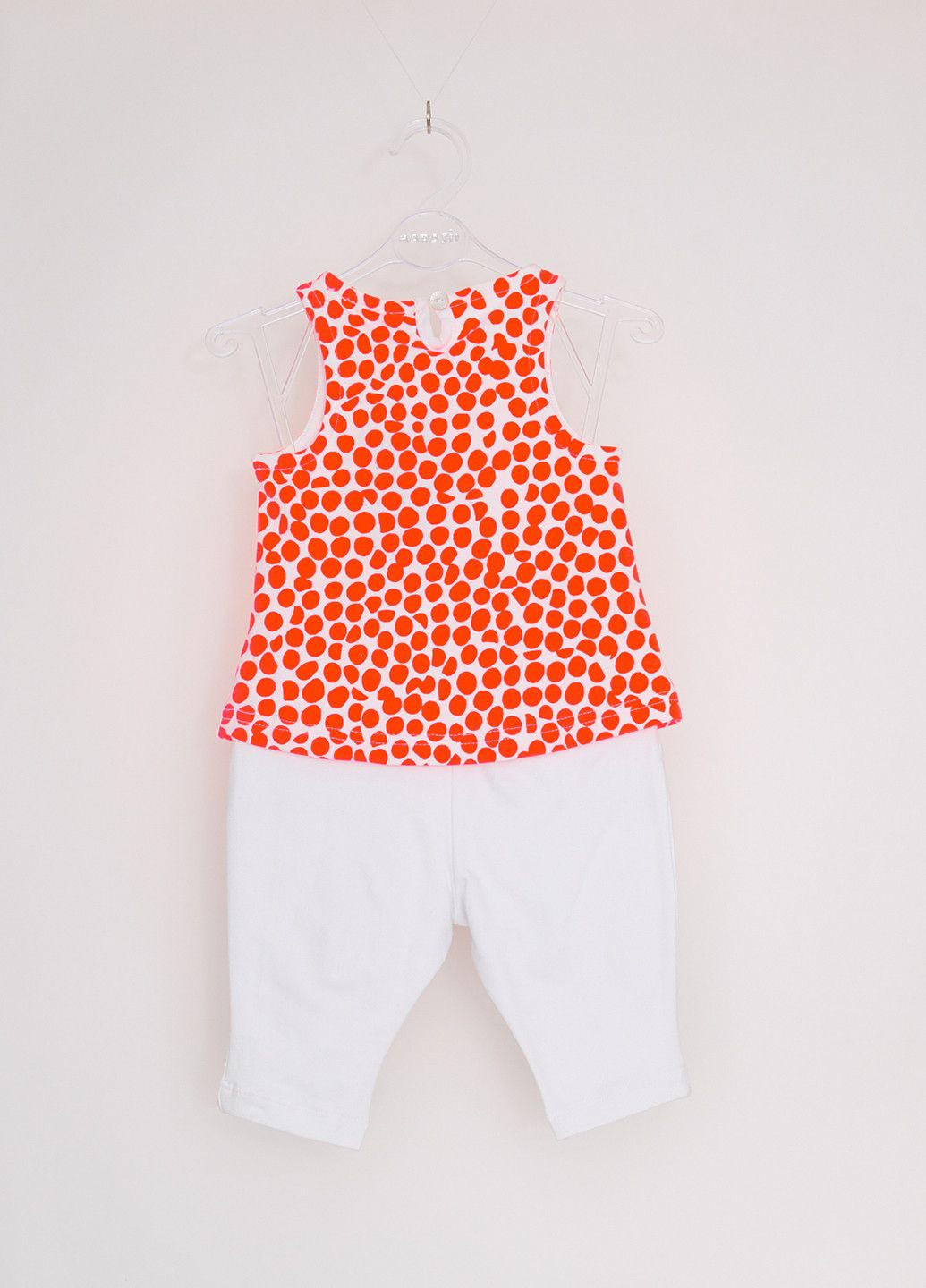 Помаранчевий літній костюм салатовий Sprint