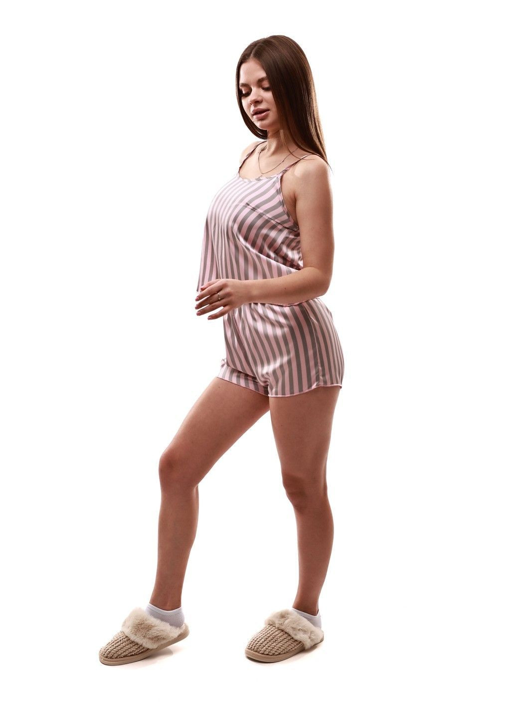 Сіра піжама жіноча No Brand