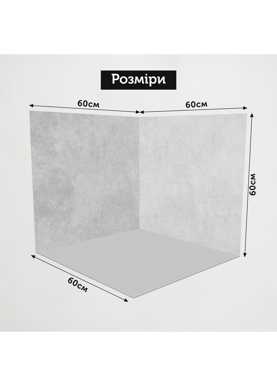 Угловой виниловый фотофон 3D, белая панельная стена, мраморный пол для фотосъёмки, 60×60 см, №58479 PhotoVinyl (354378321)