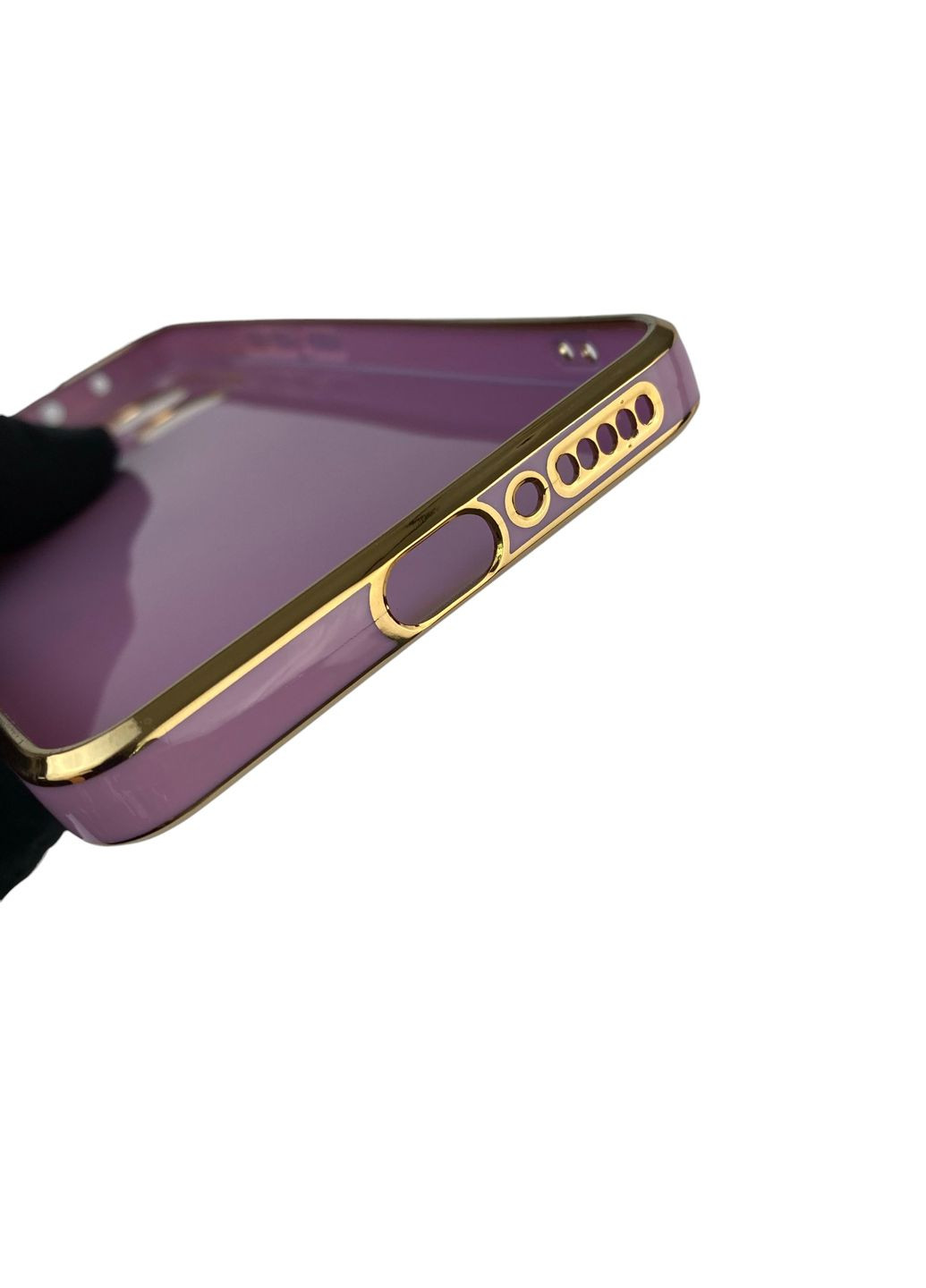 Чехол для Redmi Note 13 4G с защитой камеры с золотой окантовкой на редми нот 13 черничный gs1 Xiaomi (366230475)