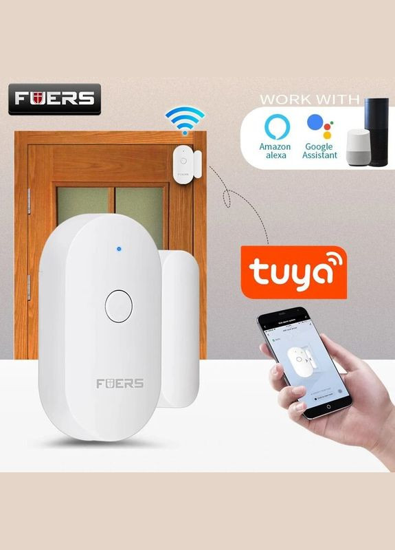 Wifi датчик відкриття дверей і вікон WIFID01, повідомлення на смартфон (100442) Fuers (358501702)