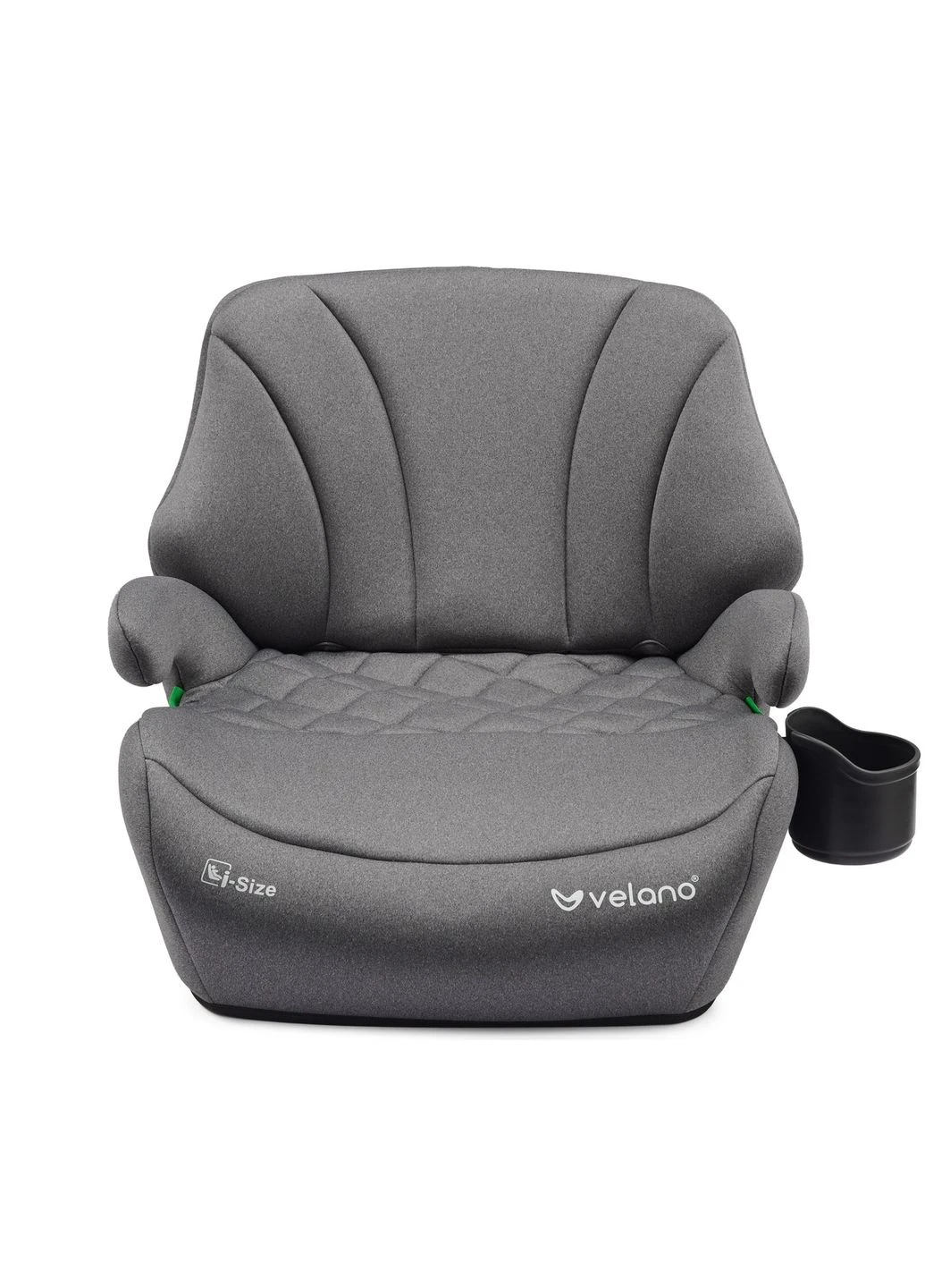 Бустер Gravo i-Size 125–150 см, ISOFIX + подстаканник, grey Velano (391076447)