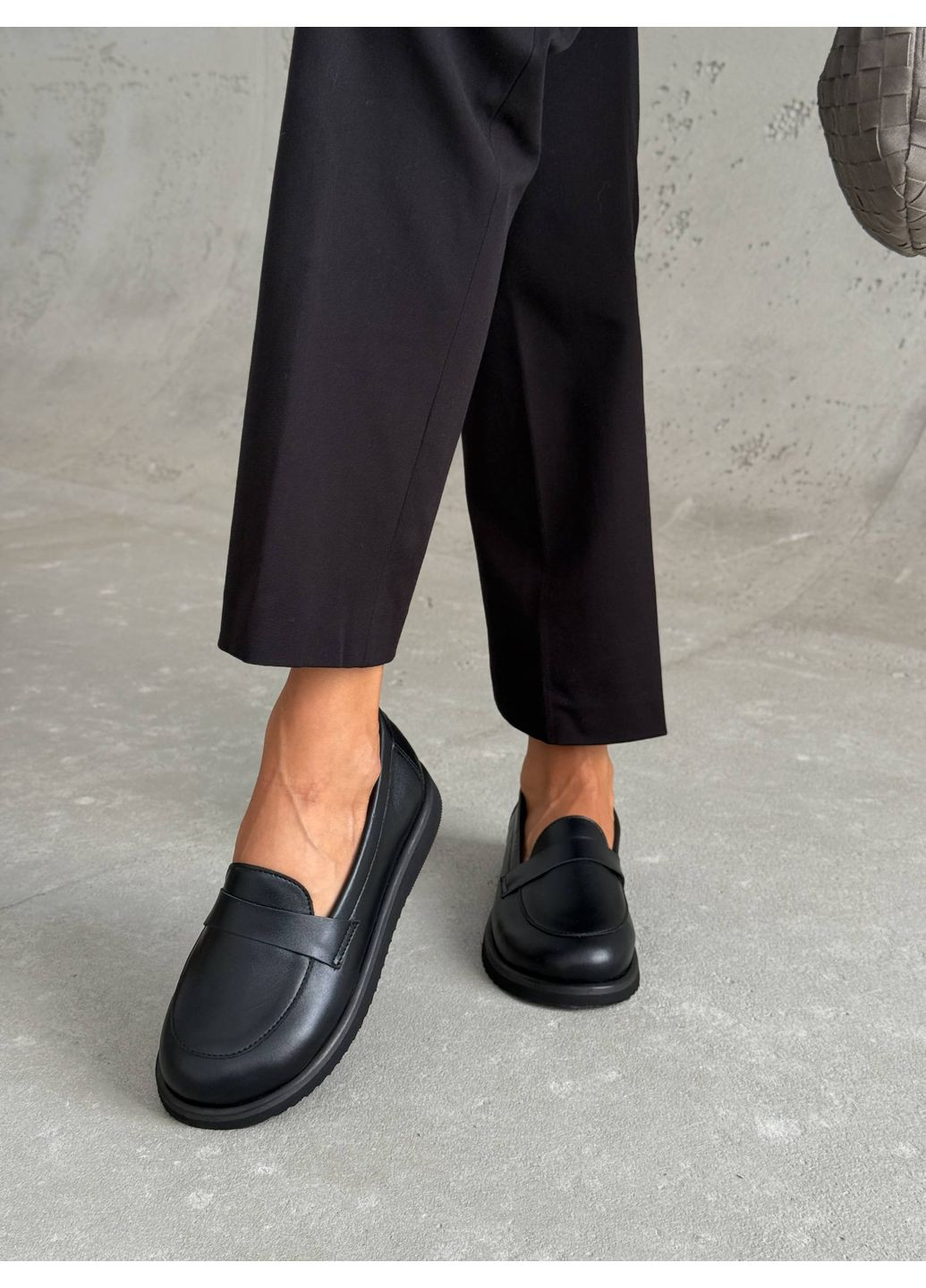 Жіночі анатомічні лофери kerstin | чорні (358204559)