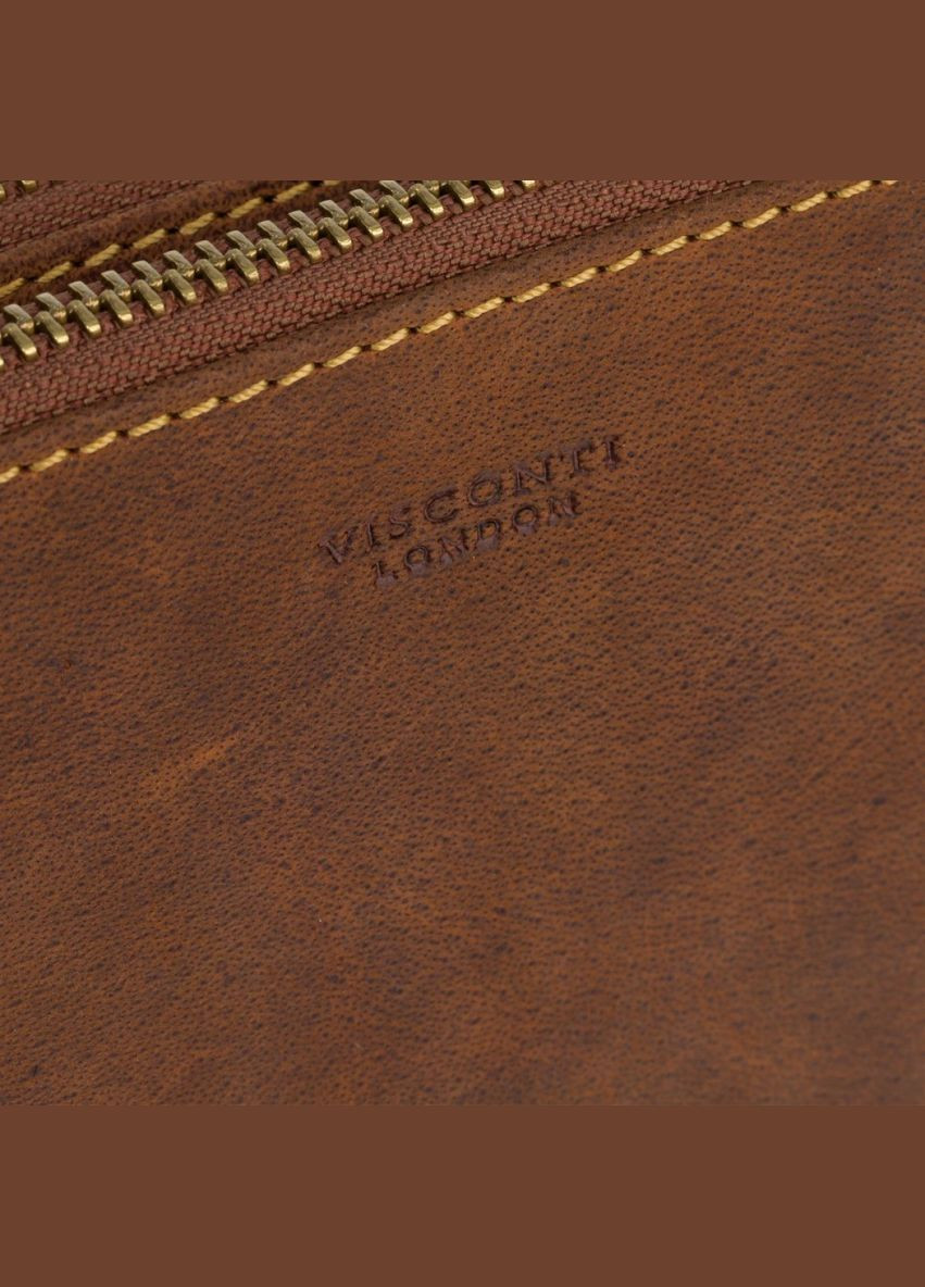 Маленькая мужская сумка из винтажной кожи через плечо S9 Oil Tan Eden Visconti (303831856)