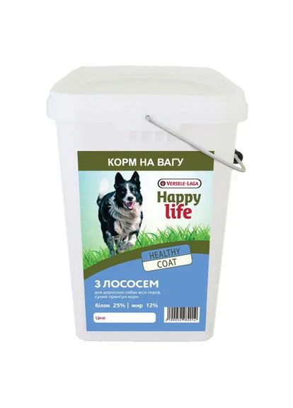 Сухой премиум корм для собак всех пород Happy Life Adult with Salmon 4 кг (2100054985013) Versele-Laga (316679990)