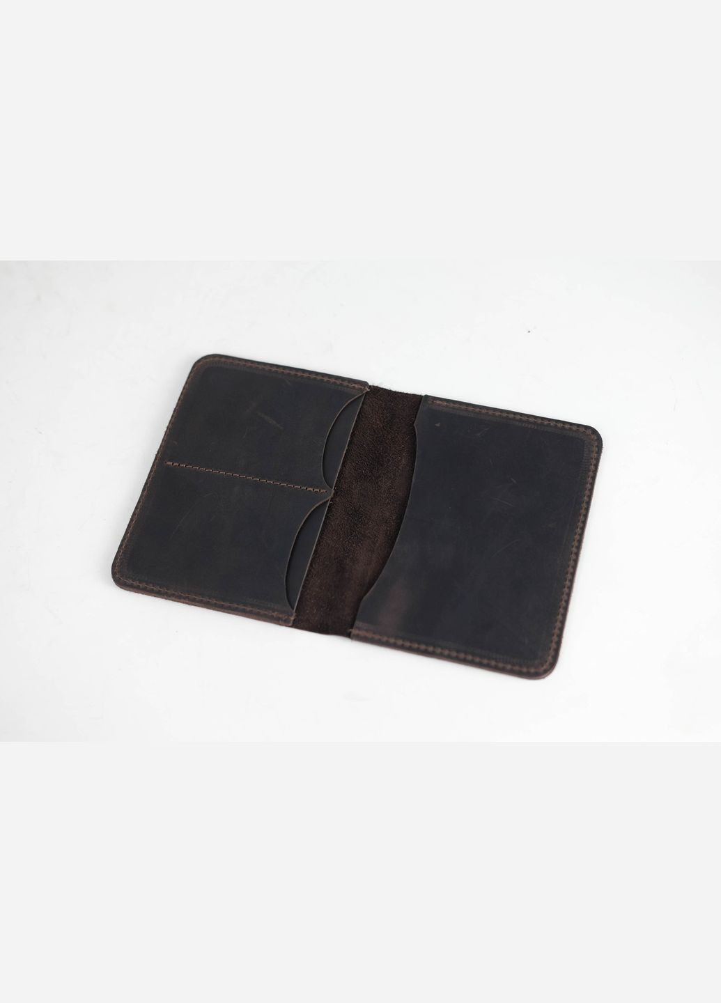 Кожаная обложка для документов Модель №13, натуральная Винтажная кожа, цвет Шоколад Berty (299397038)