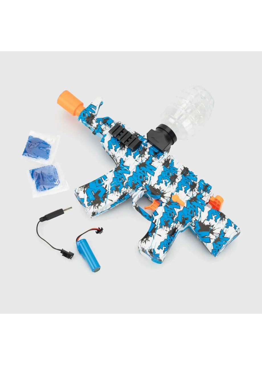 Автоматический гелевой бластер M4 ST620 (бело-синий) / детский автомат на гелевых шариках China (354827464)