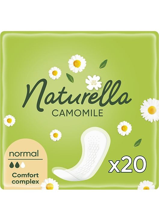 Ежедневные прокладки, 20 шт. Camomile Comfort Complex Normal 20шт (907801-31156995) Naturella (368617364)