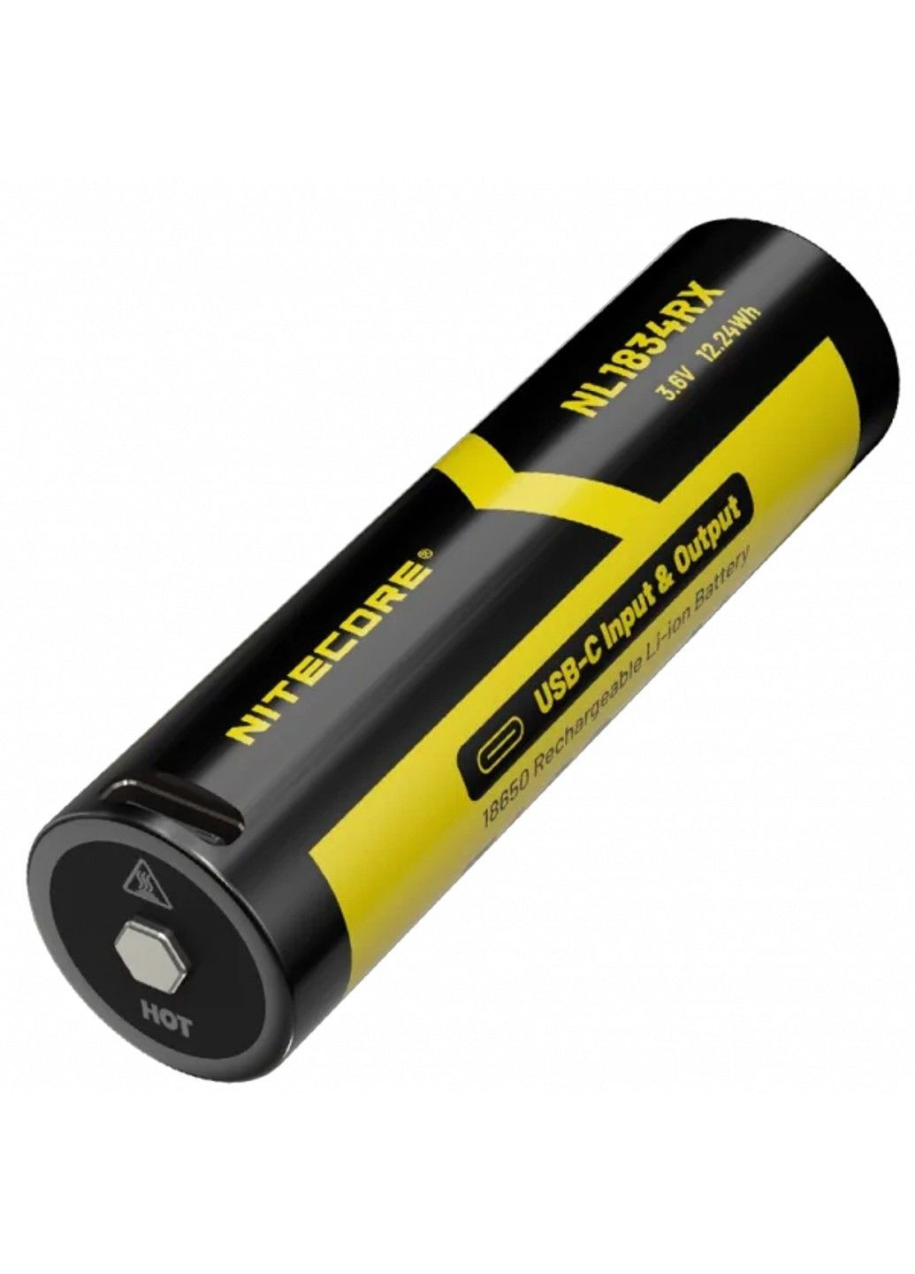Акумулятор 21700+ Power Bank Nitecore NL2150RX 5000mAh 8А 3.6V (Чорно-жовтий) No Brand (332634417)