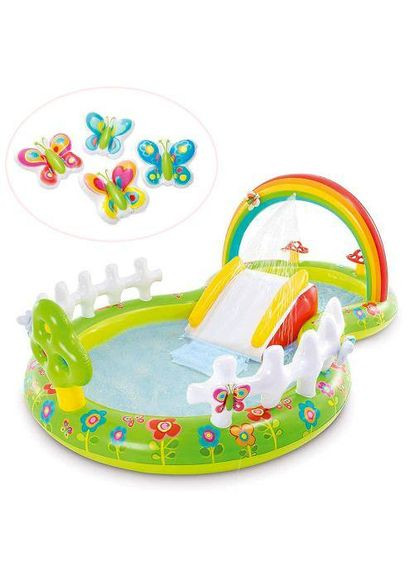 Детский надувной игровой центр "Сад" 57154, 450 л, 290х180х104 см. Intex (327797311)