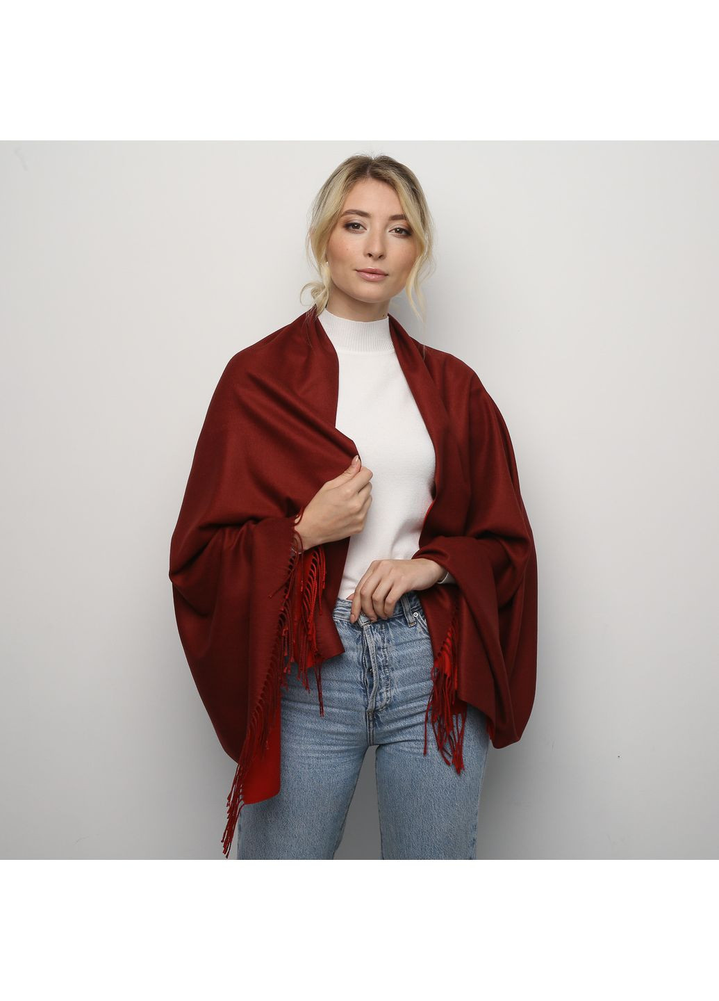 Палантин жіночий двосторонній кашемір AIDEN LuckyLOOK 945-891 (361894824)