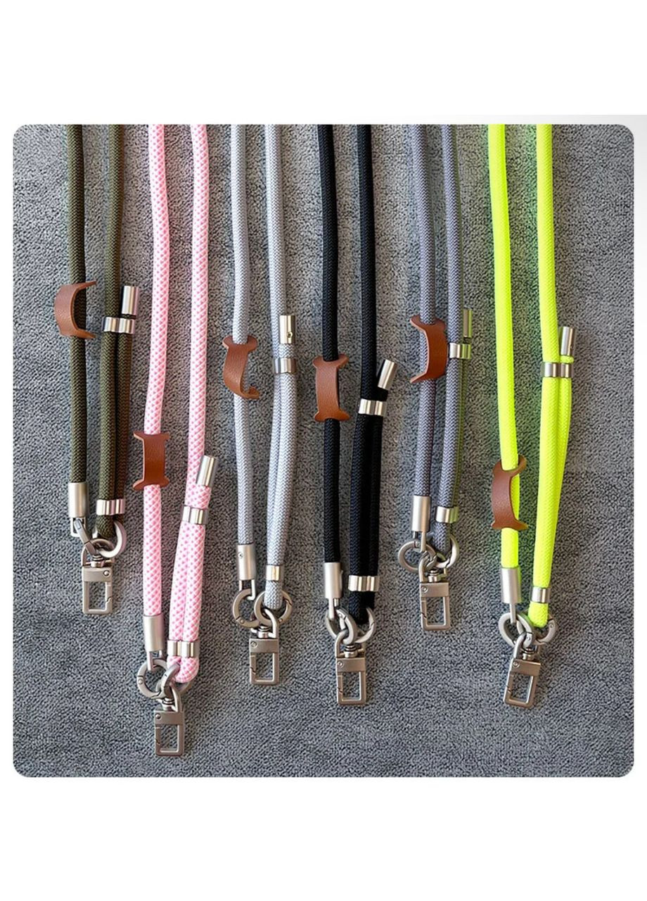 Міцний унісекс ремінець-шнур 8 мм для телефону, регульований до 150 см на шию або через плече Синій No Brand (329038297)