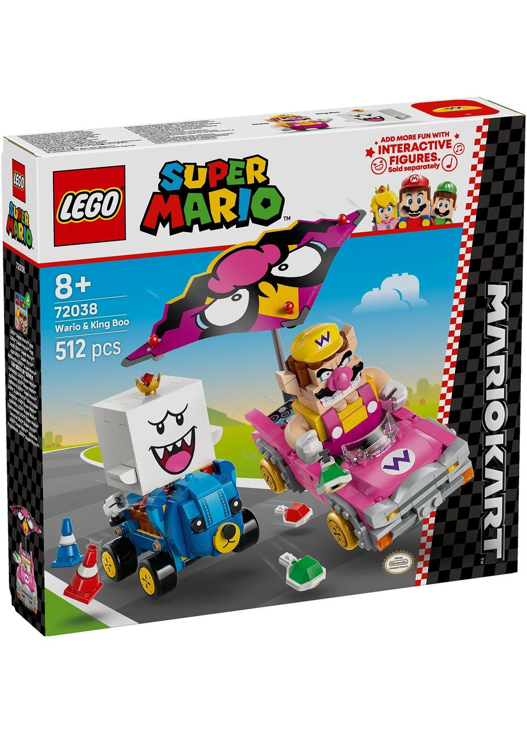Конструктор Super Mario Mario Kart – Wario та King Boo Lego (360605227)